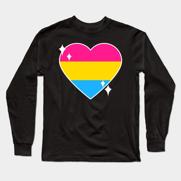 Kawaii Pride Collection - Pansexual Long Sleeve T-Shirt by rewordedstudios